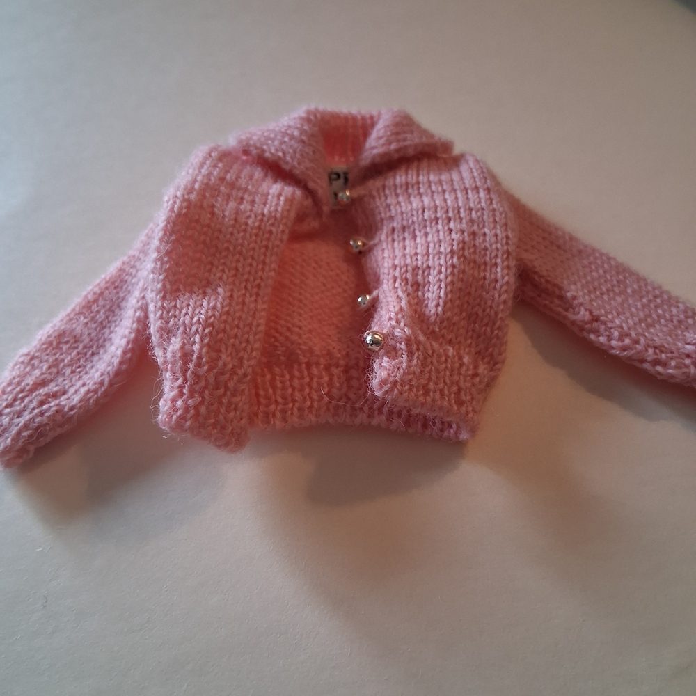 Mattel pink knit Skipper doll sweater